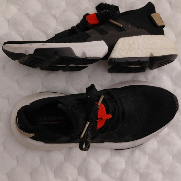 Adidas Black and White Sneakers - Picture 6 of 11